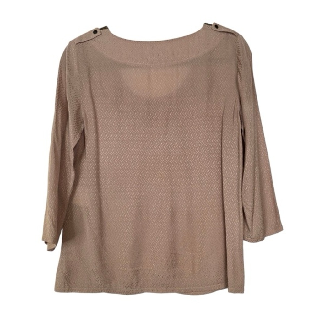Sezane Textured Fabric With Embellishment 3/4 Sleeves Blouse - Picture 2 of 5